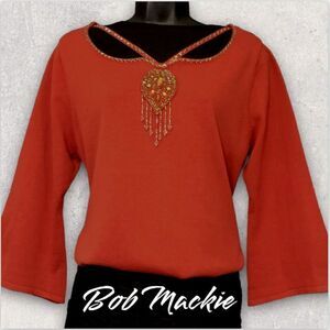 𝅺: : BOB MACKIE Embellished Soft Sweater : :